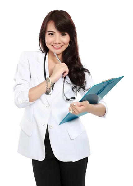 Smiling female doctor — Stock Photo, Image