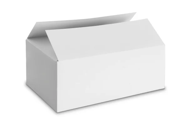 製品の白のパッケージ ボックス — ストック写真