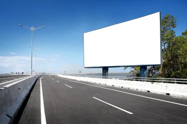boş billboard veya yol işareti