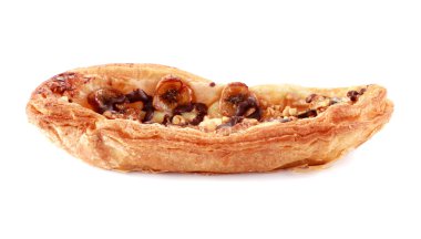 muz ve çikolata ile pasta