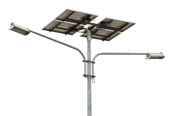 Solar powered gatubelysningen — Stockfoto