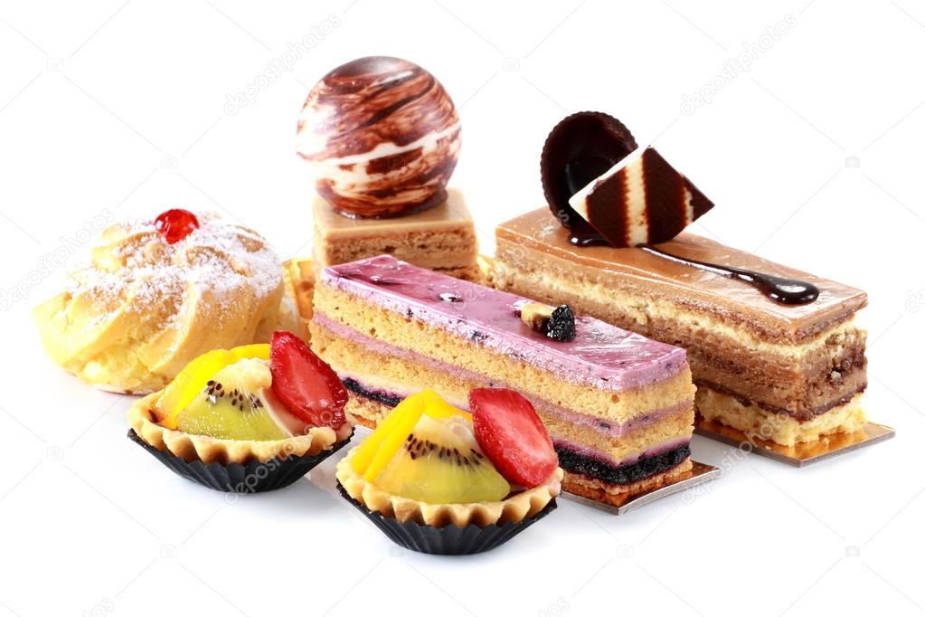 collection of various cakes