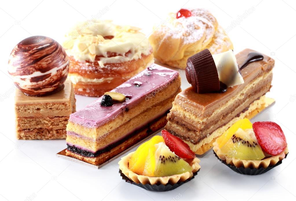 collection of various cakes