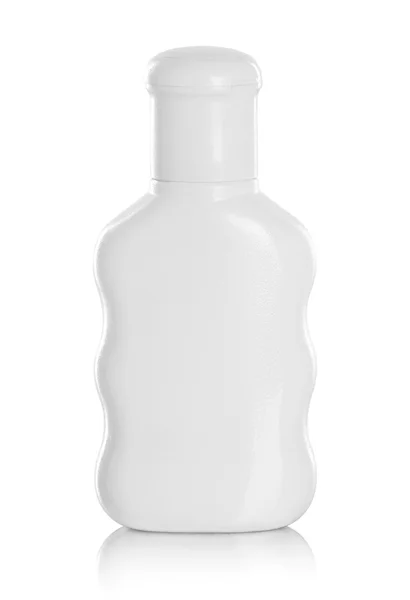 Gel, espuma ou garrafa de plástico de sabão líquido — Fotografia de Stock