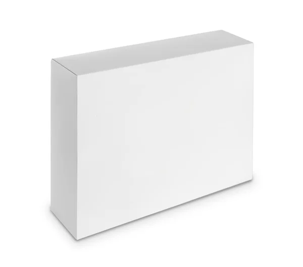 Witte pakket box voor producten — Stockfoto