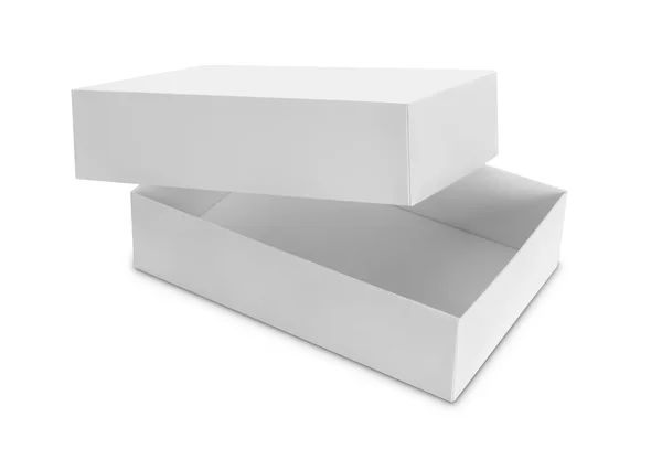 Caja blanca del paquete para los productos —  Fotos de Stock