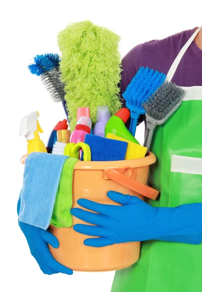 Retrato de equipamento de limpeza — Fotografia de Stock