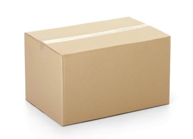 kapalı bantlanmış karton kutu