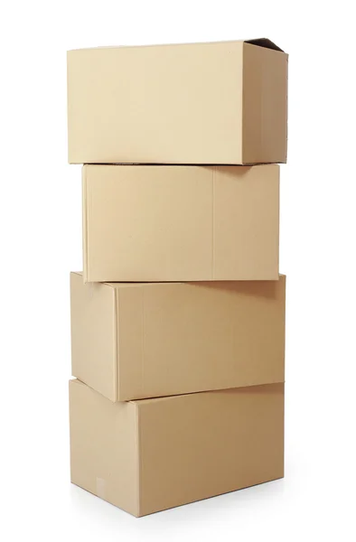 Pile di scatole di cartone — Foto Stock