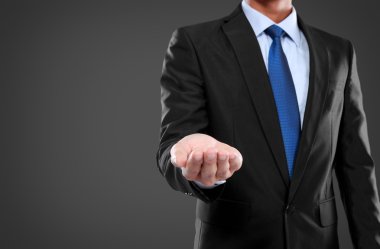 iş adamı boşaltmak sunulması