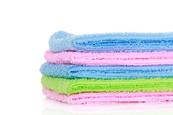 Toalhas de limpeza de microfibra coloridas — Fotografia de Stock