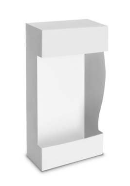 Beyaz paket kutu ürünleri için