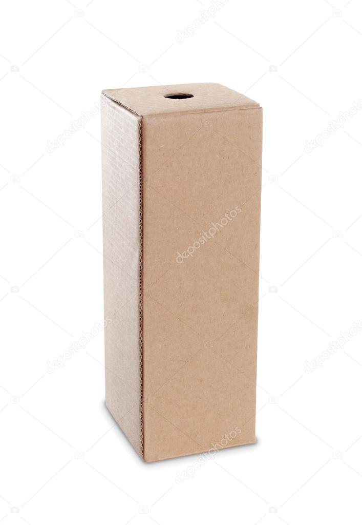 Cardboard box with handle