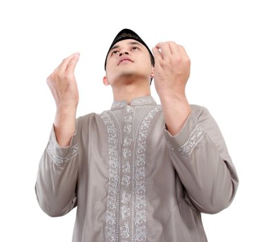 dua yapan Müslüman erkek