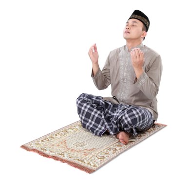 dua yapan Müslüman erkek