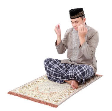 dua yapan Müslüman erkek