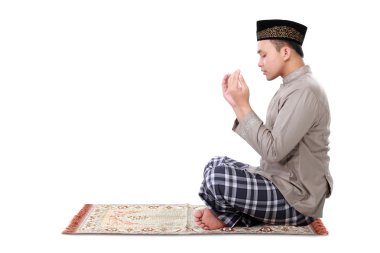dua yapan Müslüman erkek