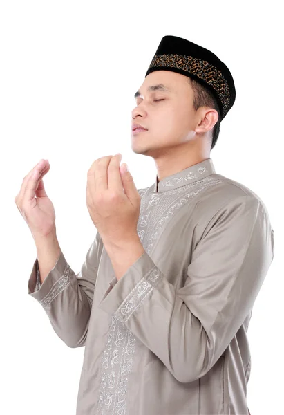 做祈祷的穆斯林男子 — 图库照片