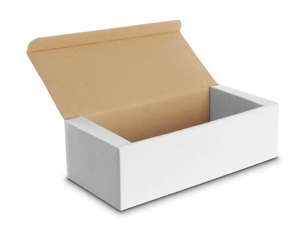 Caja blanca — Foto de Stock