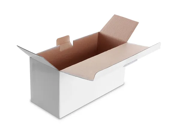 Белая коробка — стоковое фото