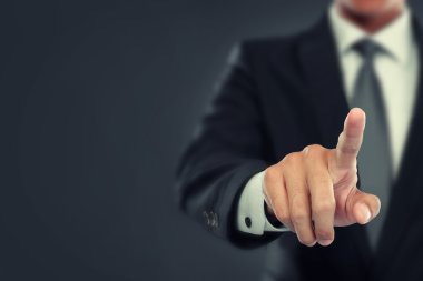 sanal ekran işadamı itmek