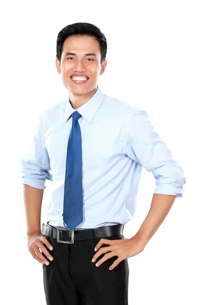 Confident young businessman looking at camera — Stock Photo, Image