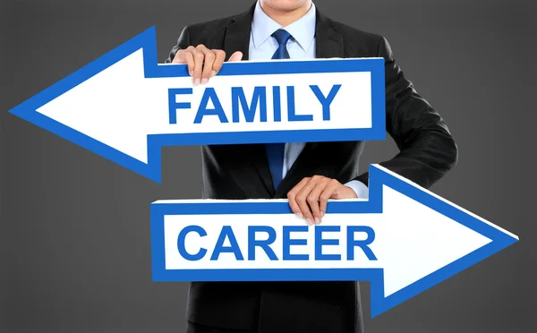 Family or career concept — Stock Photo, Image