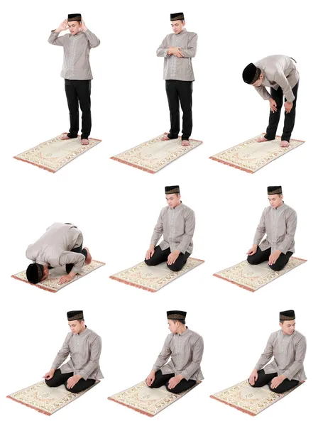 Man muslim doing prayer — Stock Photo, Image