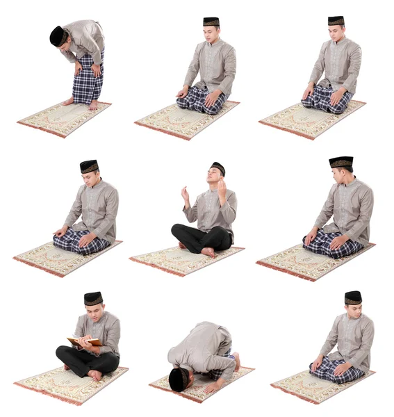 Müslüman adam dua ediyor.