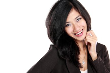 Güzel genç Asyalı kadın.