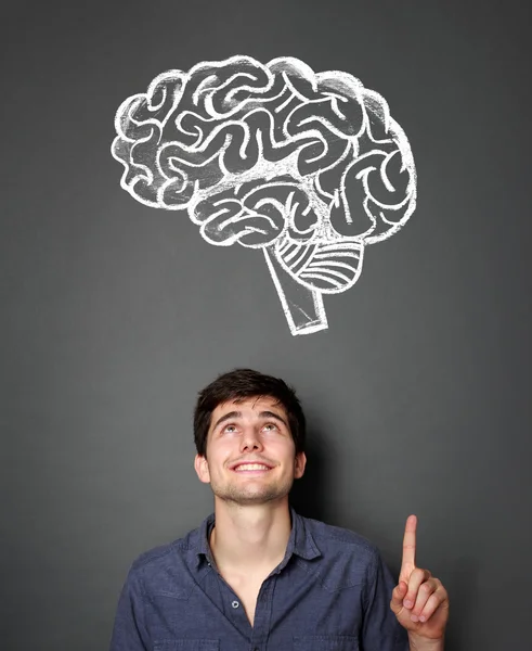 Young man with ideas — Stock Photo, Image