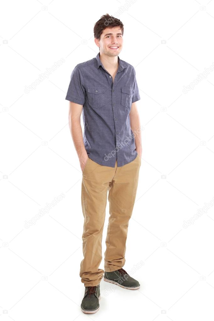 Portrait of a handsome young man smiling 