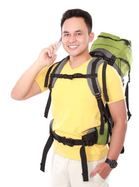 cep telefonu kullaranarak sırt çantası ile erkek fiyatı