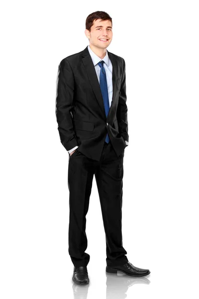 Business man isolated on white background — Stock Photo, Image