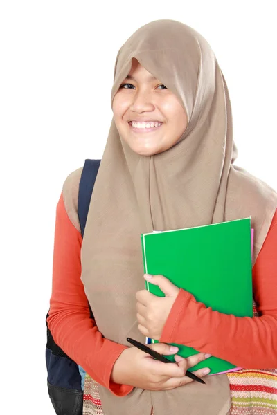Muslim kid student portrait — Stock Photo, Image