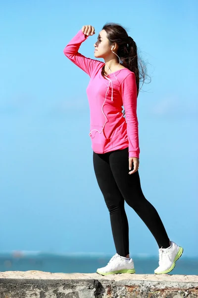 Casual portrait of sporty girl — Stock Photo, Image