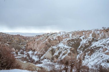 beautiful portrait of a valley in cappadocia turkey