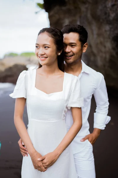 Beautiful Asian Young Couple Enjoy Lovely Time Togehter — Foto Stock