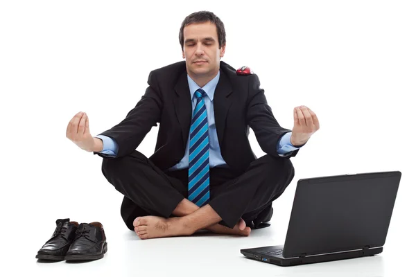 Businessman relaxing Stock Image