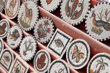 Tunisian stone mosaics clipart