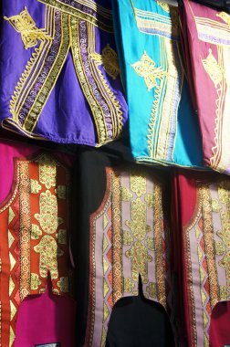 Tunisian colorful clothes clipart