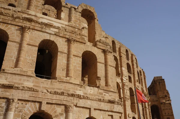 Anfiteatro romano de El Djem en Túnez — Foto de Stock