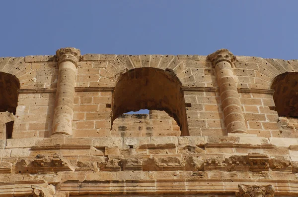 The roman amphitheater of El Djem in Tunisia — Stock Photo, Image