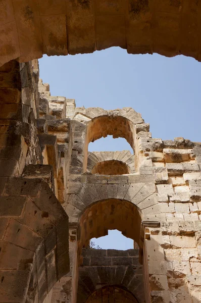 Het Romeinse amfitheater van el djem in Tunesië — Stockfoto