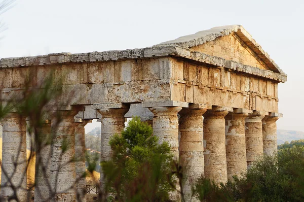 O templo grego de Segesta na Sicília — Fotografia de Stock