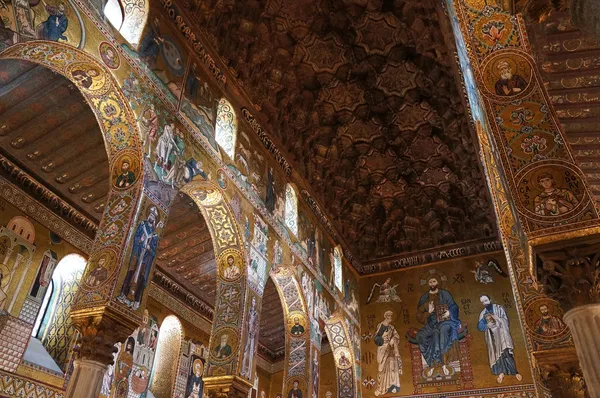 A Capela Palatina de Palermo, na Sicília — Fotografia de Stock