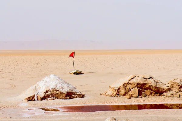 咸湖里的斯索特姆杰瑞德在突尼斯 — 图库照片