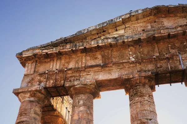 Το ελληνικό ναό της segesta στη Σικελία — Φωτογραφία Αρχείου