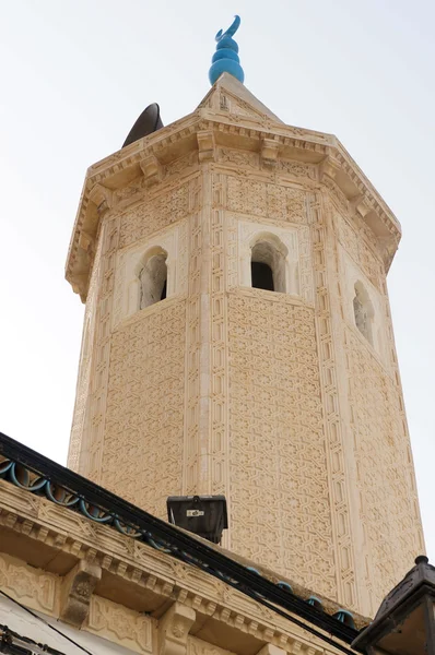 Minarete da grande mesquita de Sousse na Tunísia — Fotografia de Stock
