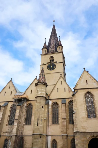 Evangelická katedrála sibiu v Rumunsku — Stock fotografie